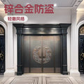 Zinc alloy villa door double door courtyard door entrance double door rural self-built house security door for home entrance door
