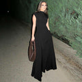 fall/winter women's fashion: european & american style, new cross-border collection, elegant & chic sleeveless a-line maxi dress