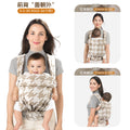 All-season cotton linen newborn baby carrier hip seat - multifunctional infant sling for carrying and cradling your baby