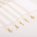 2025 amazon new exquisite women's gold initial necklace - personalized, stylish, elegant, and trendy clavicle chain