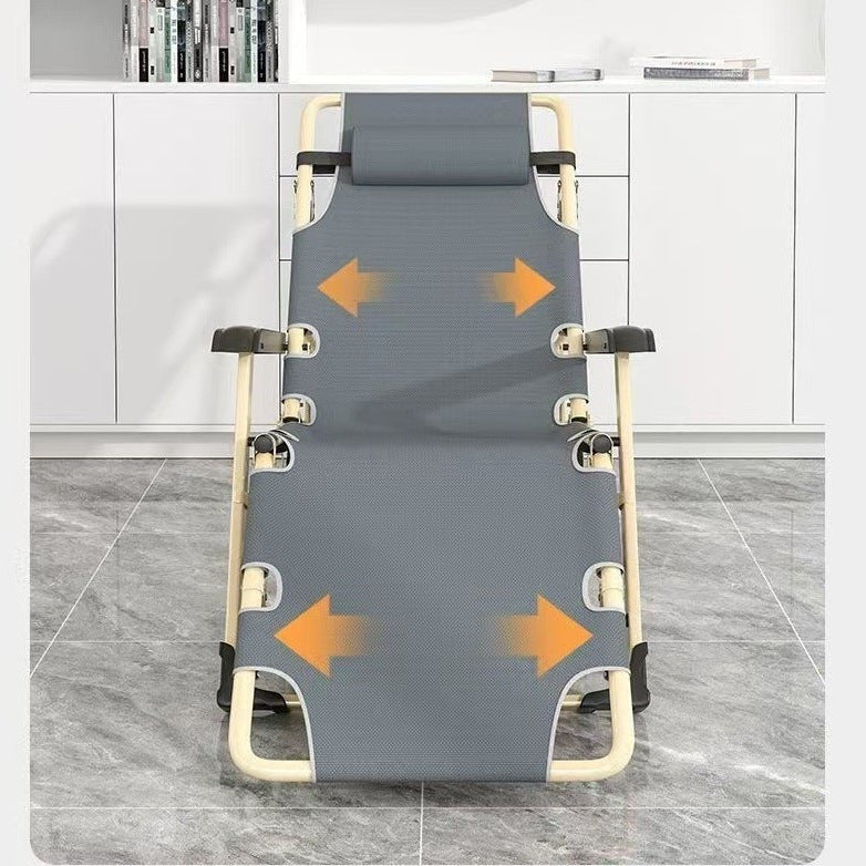 Foldable recliner lazy recliner lunch break backrest chair for home balcony casual chair office nap chair recliner