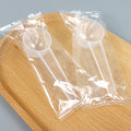 Individually wrapped plastic measuring spoons - 20ml for liquid masks, laundry powder, fertilizer, and water (20g)