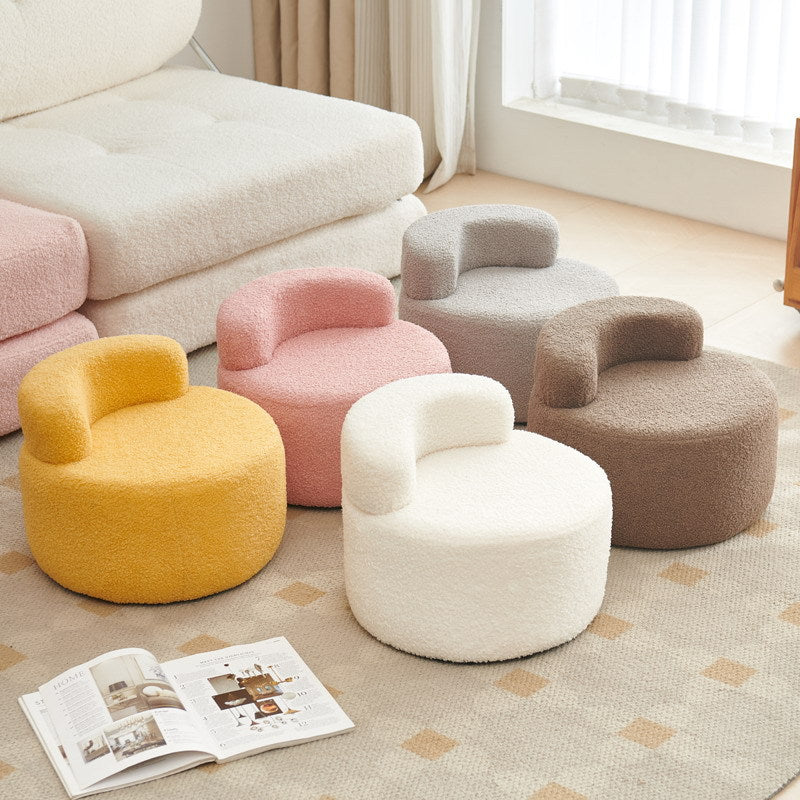 Cream style sofa stool for homecasual small chair living room back chair door shoe changing stool casualcashmere chair