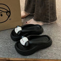 Wholesale eva slippers women's summer fashion thick sole non-slip home use cute beach slippers outwear