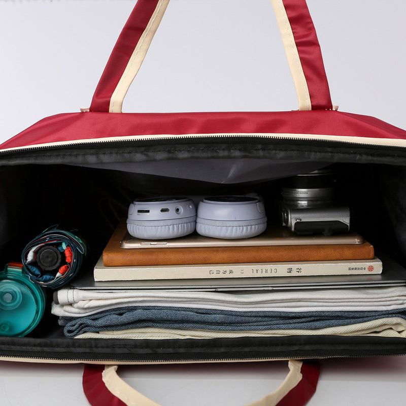 Short-distance travel bag Women's shoulder carry large-capacity fashionable Korean version travel bag Men's outdoor travel business travel luggage