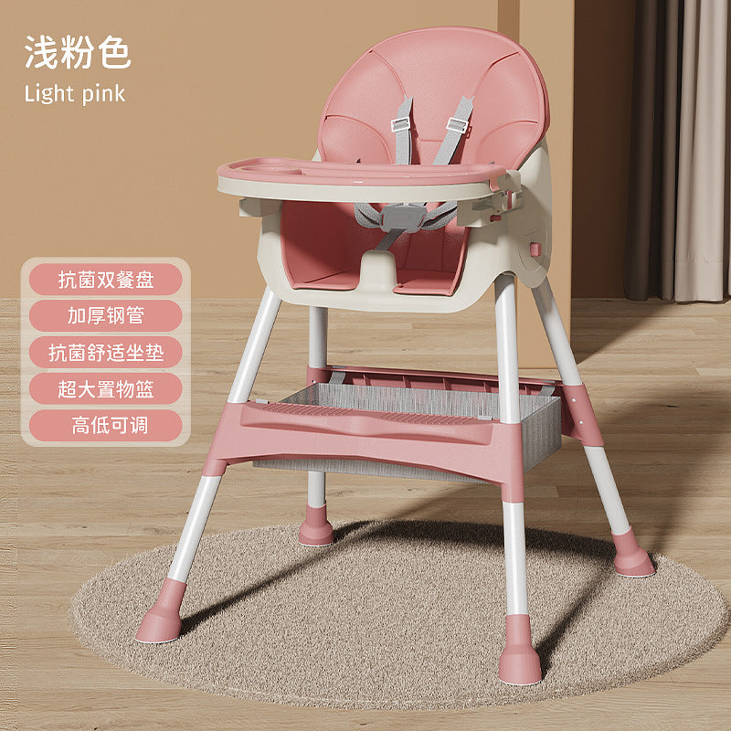 Baby Dining Chair Eating Foldable Portable Home Baby Learning Chair Children's Multifunctional Dining Table Chair Seat