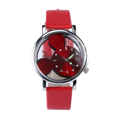 High-selling, factory direct, dropshipping available: mickey mouse kids' anime fashion quartz watch with white dial