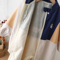 Infant and toddler spring/autumn color-blocked romper, stylish and cute one-piece outfit for baby boys and girls, perfect for outings, a trendy and fashionable crawling suit