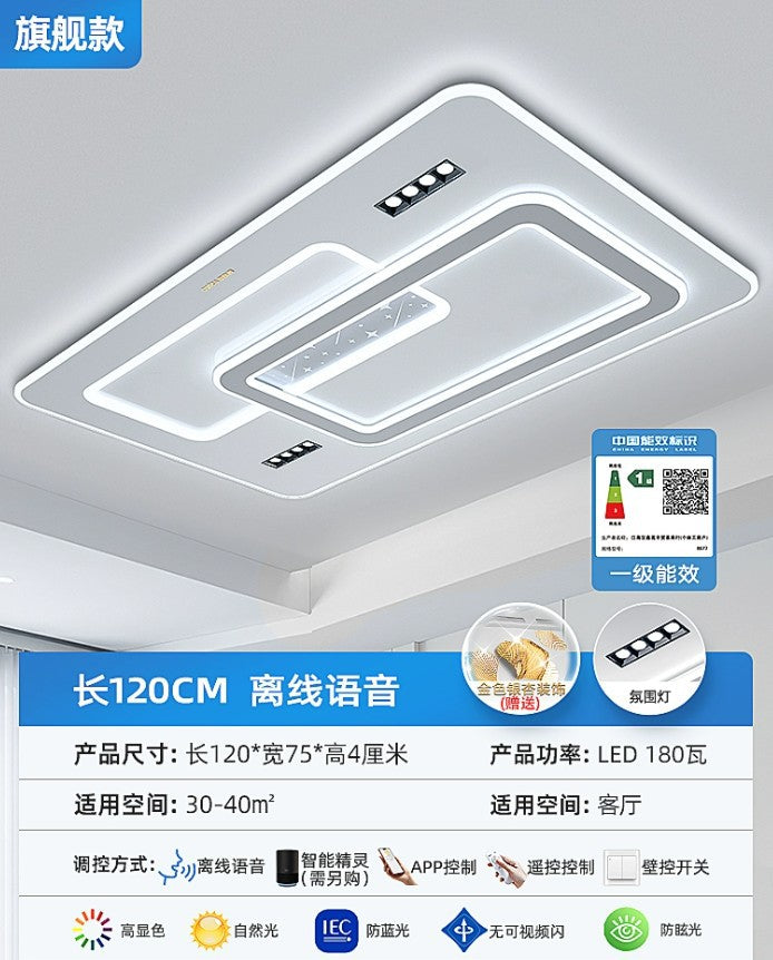 new living room lights: minimalist ceiling lights, elegant chandeliers, grand hall main lights, zhongshan lighting for the entire home