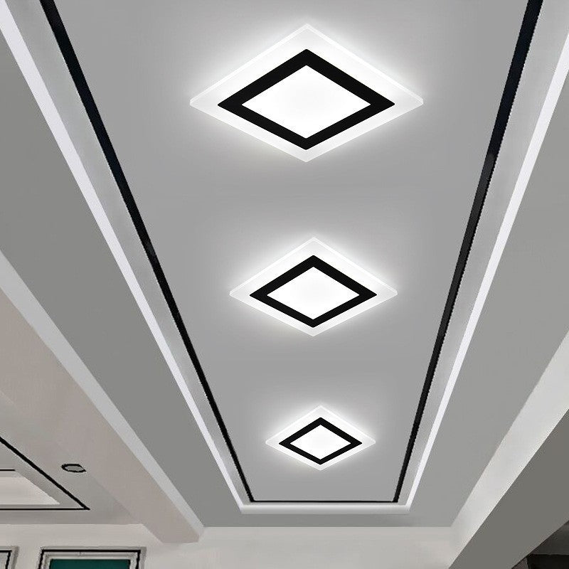 Minimalist modern hallway light, recessed stairway light, entryway light, balcony light, shop/cloakroom light, foyer light