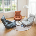 Japanese-style tech fabric lazy sofa - japanese-inspired reclining lounger for balcony, bay window, foldable, casual reading