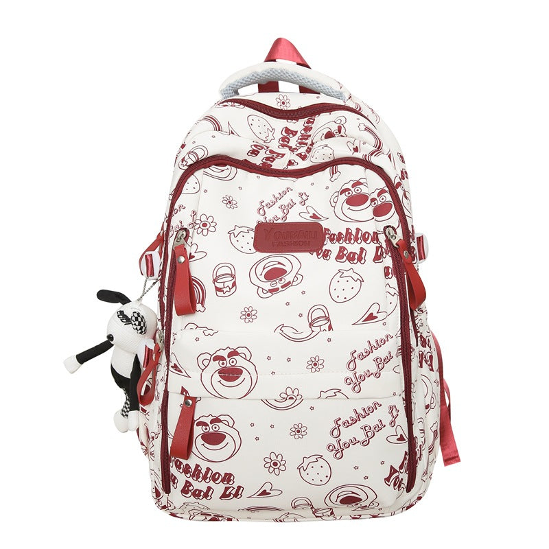 School bag for primary school students in grades 3-9, large-capacity and lightweight backpack 2024 new high-value backpack for junior and high school students