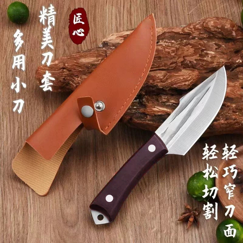 Forged boning knife, special butchering knife, sharp sheep and pig cutting knife, for home vegetable cutting, peeling and eating meat knife