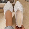 Export  spring new pointed toe bow slip-on flats casual versatile lightweight comfortable low-cut shoes