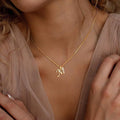 2025 amazon new exquisite women's gold initial necklace - personalized, stylish, elegant, and trendy clavicle chain