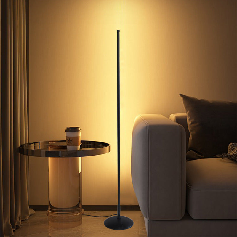 Floor lamp inscasual scandinavian led living room bedroom vertical bedside lamp corner floor lamp remote control atmosphere lamp