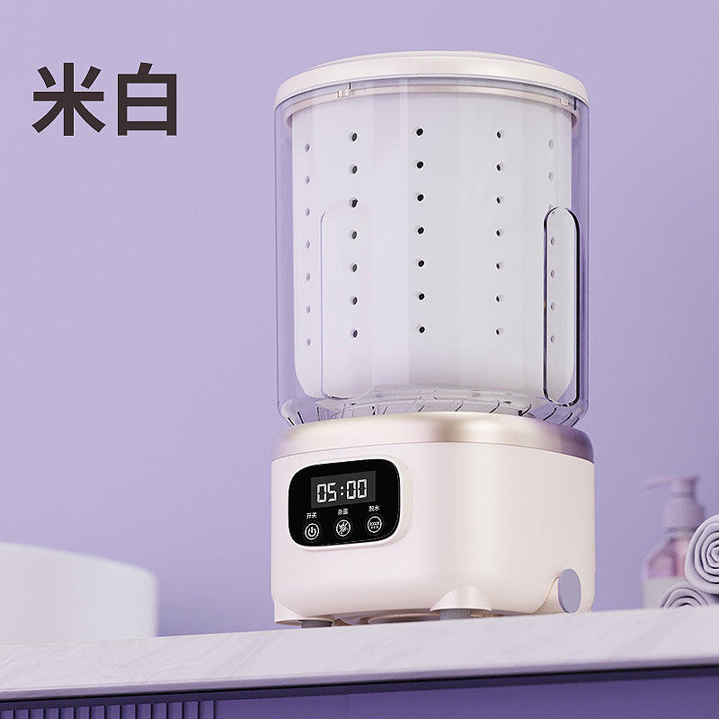 New arrival washing and rinsing all-in-one wireless mini washing machine portable intimates pantyhose special small laundry cup handy gadget