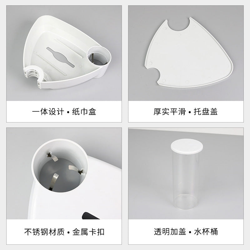 Dental new three-in-one tissue box oral cup holder dental chair accessories additional table tray tissue box storage table