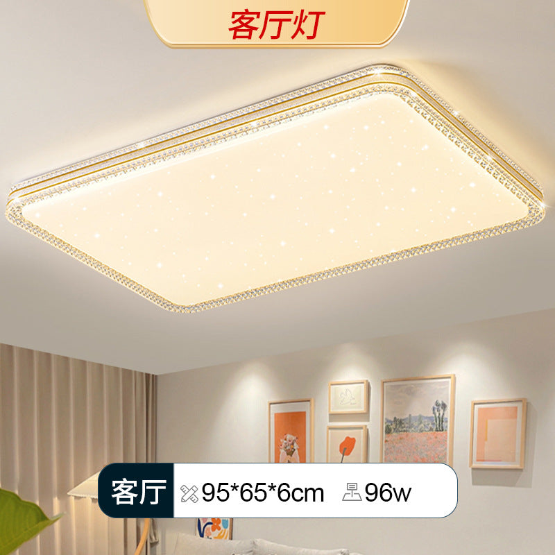 2025 New Lighting Bedroom Living Room Light Modern Simple Atmosphere Full Spectrum Eye Protection Ceiling Light Whole House Package