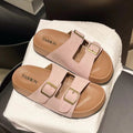 Super hot birkenstock half slippers women's summer outwear 2025 spring new arrivalfashion sandals thick sole heightened sandals