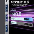 Type-c 7-in-1 docking station with 4k hdmi, computer laptop hub expander, multi-interface