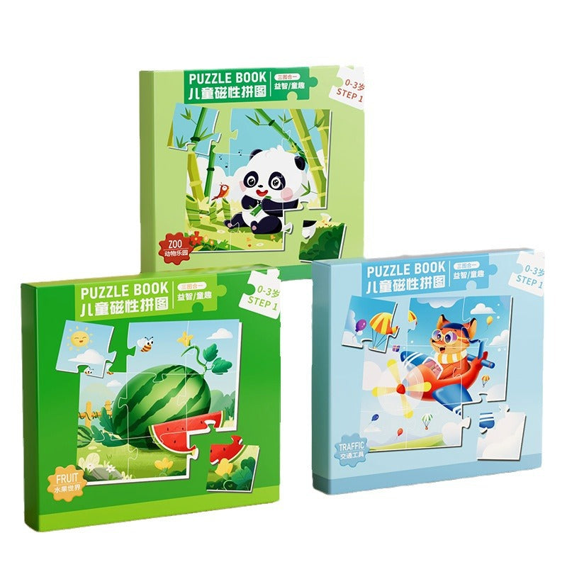 Magnetic puzzle for kids ages 3-6, educational toy, magnetic baby blocks, magnetic girl's advanced building blocks, 2-3 year old boys, ages 0-3