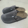 Plus size women's cork bottom slippers cross-border export baotou half slippers birkenstock shoes soft bottom roman shoes 35-46 wholesale
