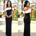 C7783 cross-border  new one-shoulder evening gown mermaid long party dress light luxury hotfix rhinestone bodycon dress