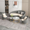 Nordic single sofa - ideal for clothing stores, beauty salons, hotel lounges, and small apartments - curved accent chair for home use