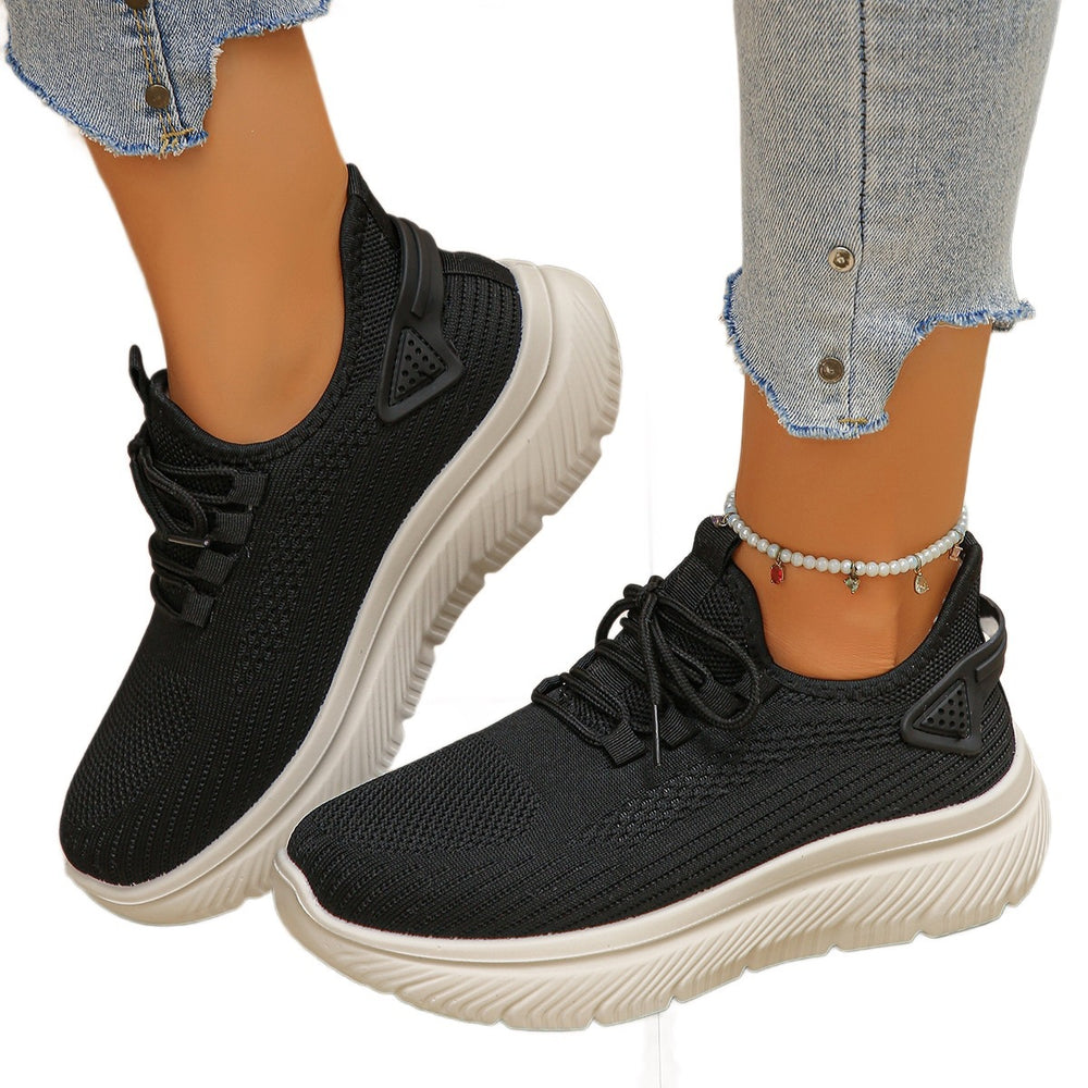 Exportfall and winternew arrivalfly woven mesh breathable thick solefleece-linedthickened cotton shoes work clothingcasual walking dad shoes for women