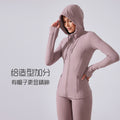 Women's yoga jacket - new hooded drawstring jacket, slim fit, versatile, slimming, running, sports & fitness apparel daw204