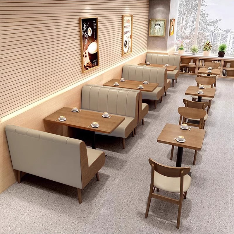 Customized creative restaurant tables and chairs Simple milk tea shop Dessert shop Catering commercial table and chair combination Tea house card seat sofa