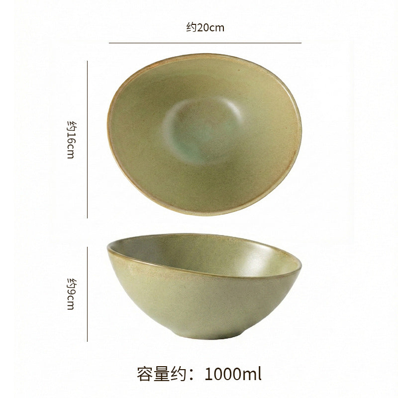 Vintage irregular high-end bowls, plates, and dishes - restaurant, hotel, and home tableware - unique dinnerware for serving dishes, desserts, rice bowls, and plating