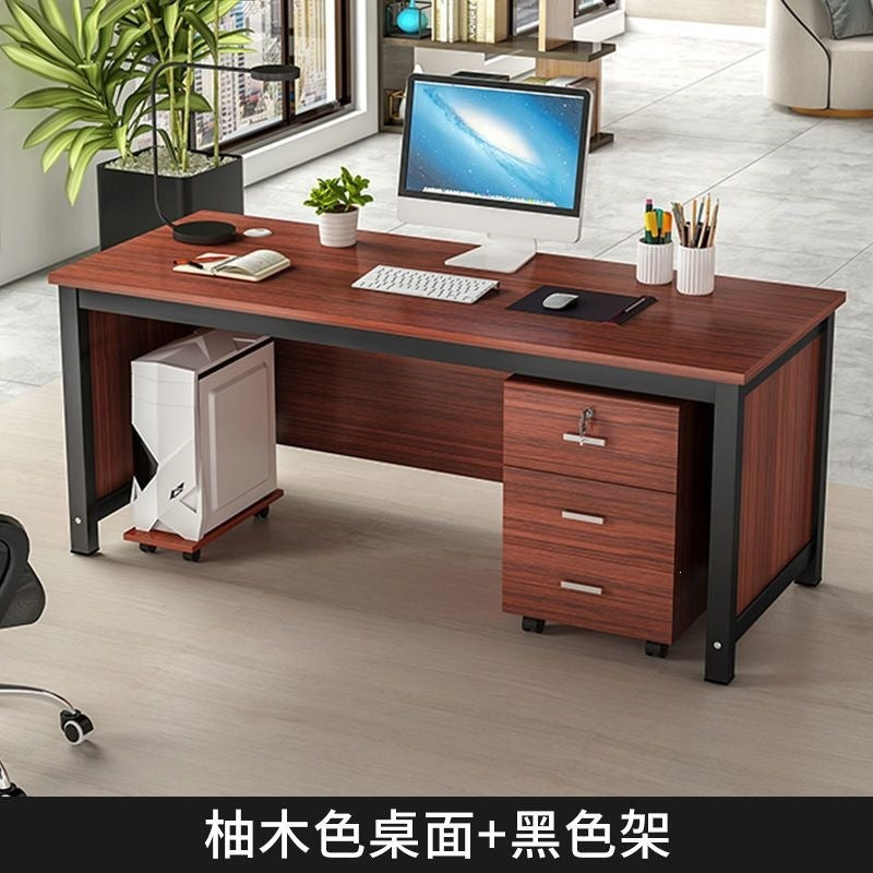Here are a few options, depending on the specific nuance you want to convey:  **option 1 (focus on simplicity and practicality):**  "modern minimalist manager's desk - executive office desk, long desk, budget-friendly computer desk"  **option 2 (more desc