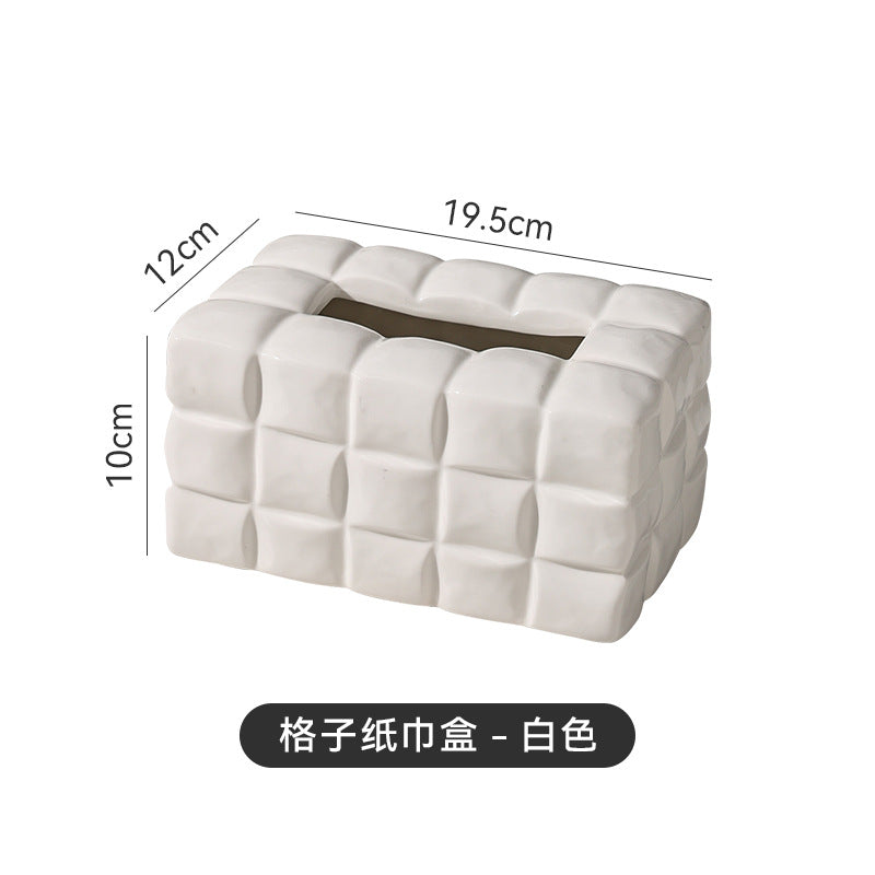 Nordic inspopular same style electroplated silver tissue box living room coffee table high-end tissue box creative desktop ornaments