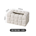 Nordic inspopular same style electroplated silver tissue box living room coffee table high-end tissue box creative desktop ornaments