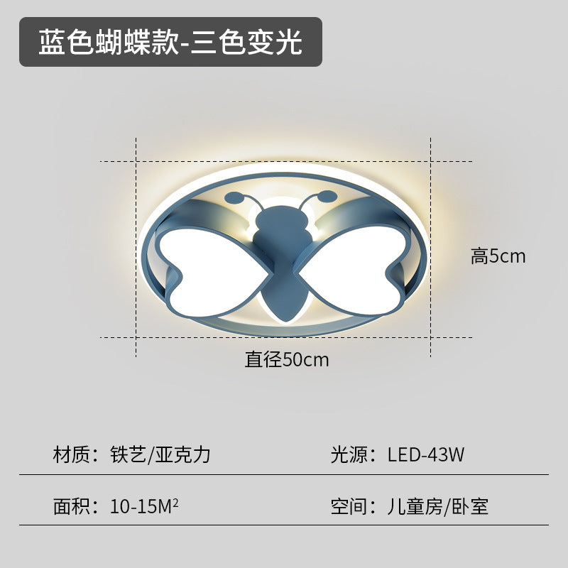 Children's room lighting boys and girls bedroom room light simple modern creative personality cartoon ceiling lamp