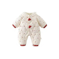 Winter baby fleece-lined romper: warm, cute cartoon design for outdoor wear - perfect for crawling and everyday adventures!