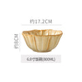 6.8inch shallow bowl - kiln turns warm white