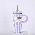 Amazon 14oz mini insulated tumbler 2nd generation - striped car cup, 304 stainless steel, vehicle-mounted ice tumbler