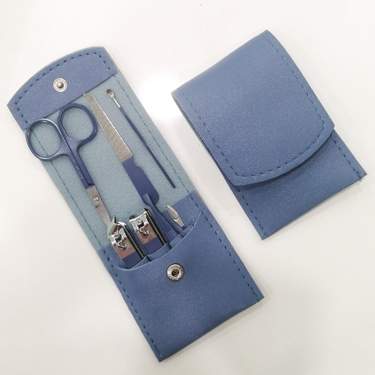 New green stainless steel nail clipper pedicure knife set manicure tool full set nail scissors set nail clippers wholesale