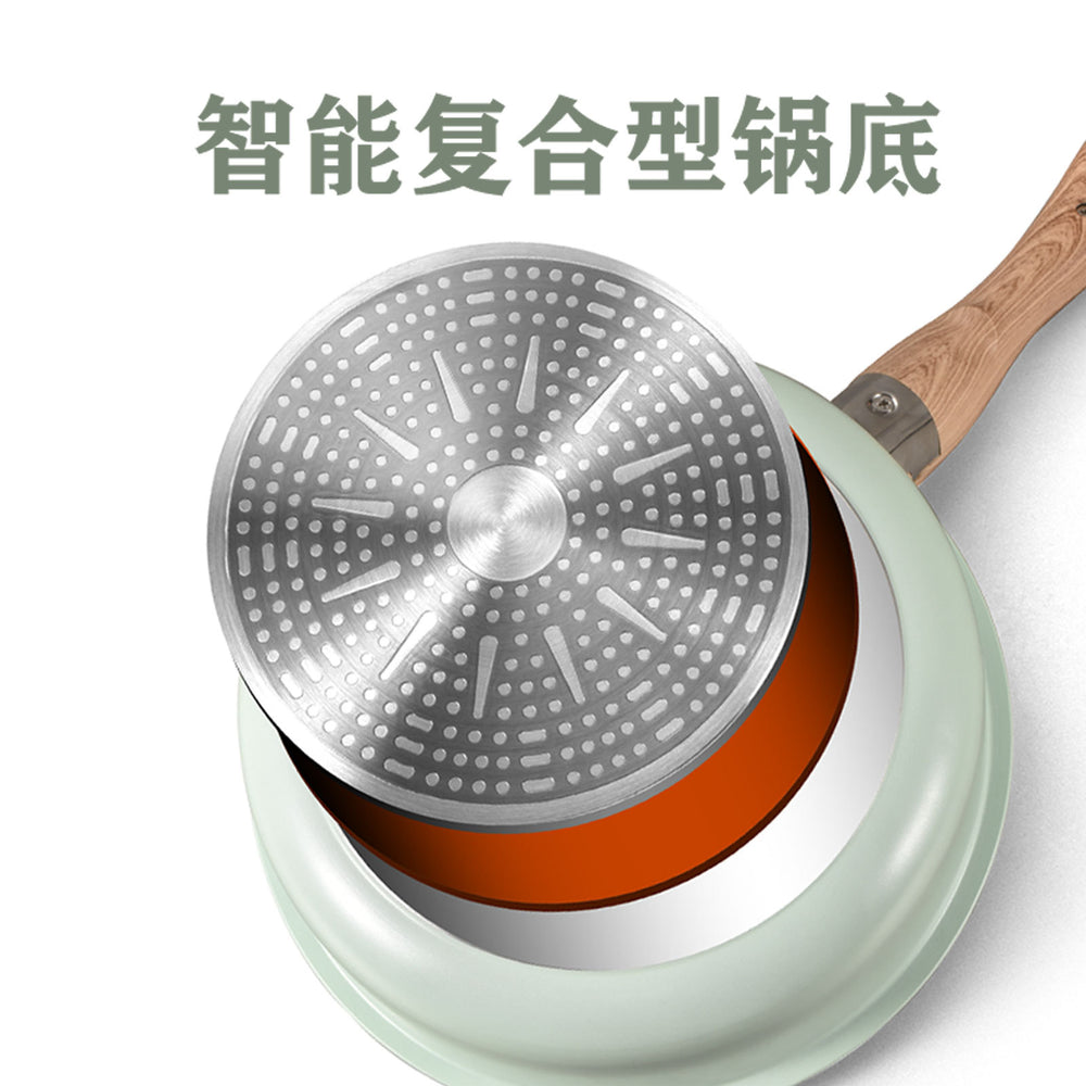 Scandinavian style casual fresh for homesuit pot multi-bottom thickened soup pot milk pot non-stick pan frying pan combination gift pot