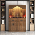 Buddhist niche offering table, shrine, altar, buddha cabinet, offering table, god of wealth, guanyin bodhisattva, buddha statue, offering table, incense table