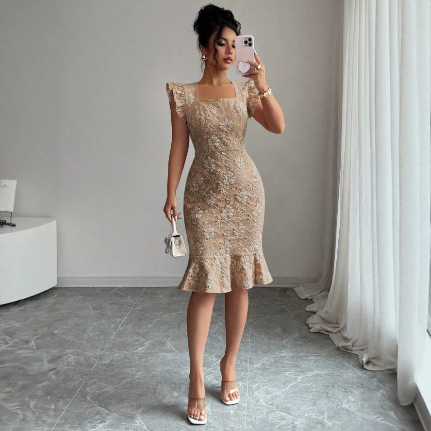 new european and american cross-border e-commerce women's elegant dress