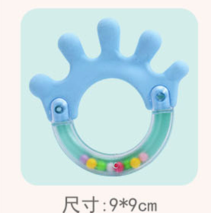 Bulk rattle can be boiled teeth bite baby rattle hand ring ball bulk bed hanging bell baby toy accessories
