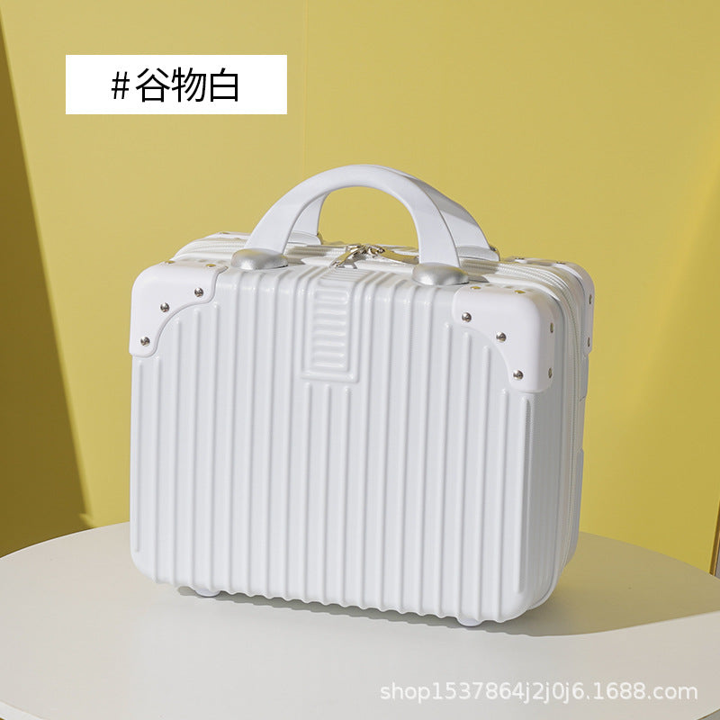 Portable cosmetic case, high-value 14-inch suitcase, small mini suitcase, gift box, gift printing logo.