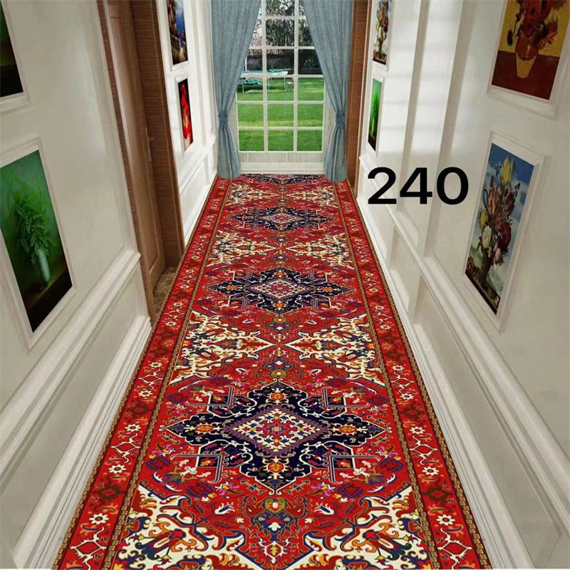 Minimalist modern 3d printed non-slip hallway carpet, hotel, mall, lobby, aisle floor mat roll, home use
