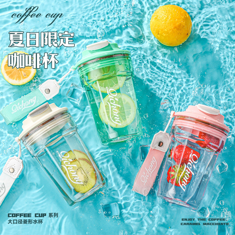 Influencer-approved, high-style car coffee cup: portable, outdoor, shatterproof, and perfect for students. customizable water bottle