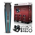 Electric hair clipper multifunctional electric grooming suit nose hair trimmer hairdresser bald shaver digital display shaver washable portable