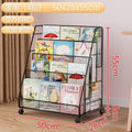 Mobile bookshelf kids picture book storage under-desk organizer floor-standing universal wheel home simple student bookcase
